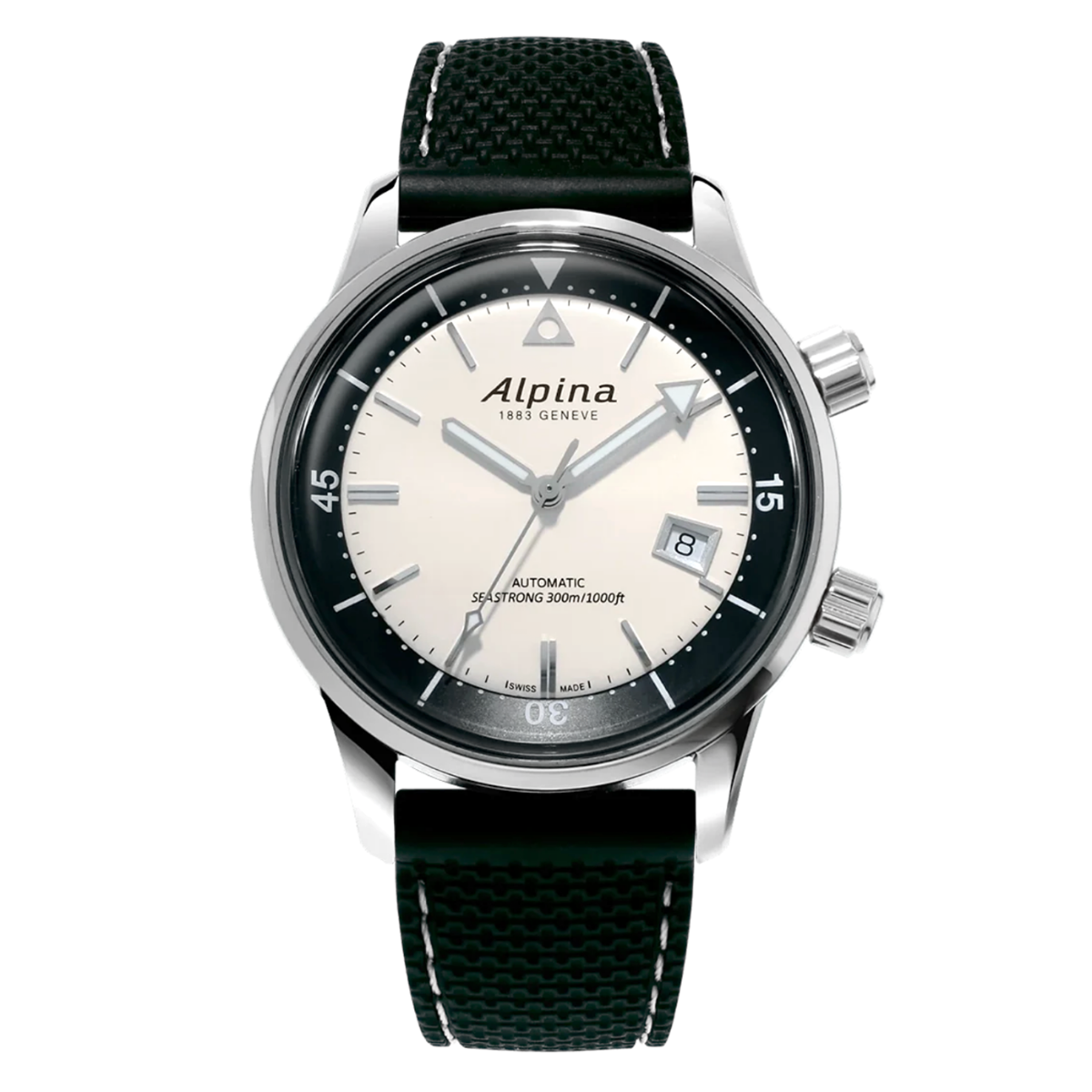 Orologio Alpina Heritage Seastrong Automatic Diver 300 metri Silver AL-525S4H6