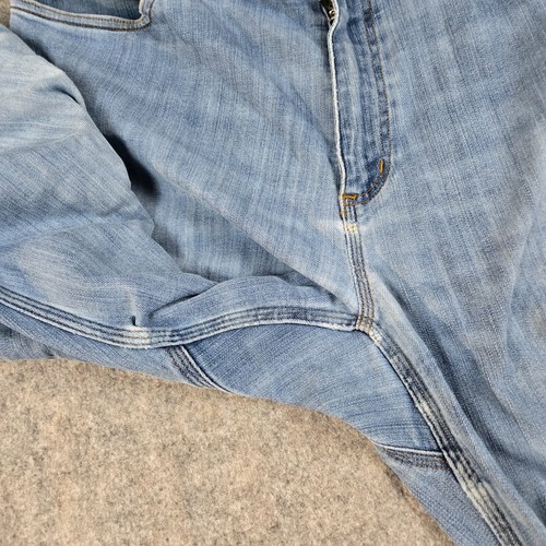 Duluth Trading Ballroom Double Flex Jeans Mens 38x34 Slim Fit Stretch Blue Denim - Picture 3 of 11