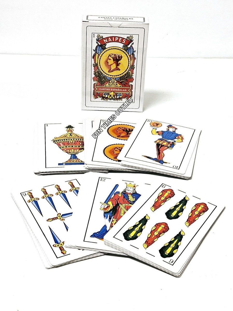 12 Cartas Españolas Juego De Mesa Naipes 40 Cartas Barajas