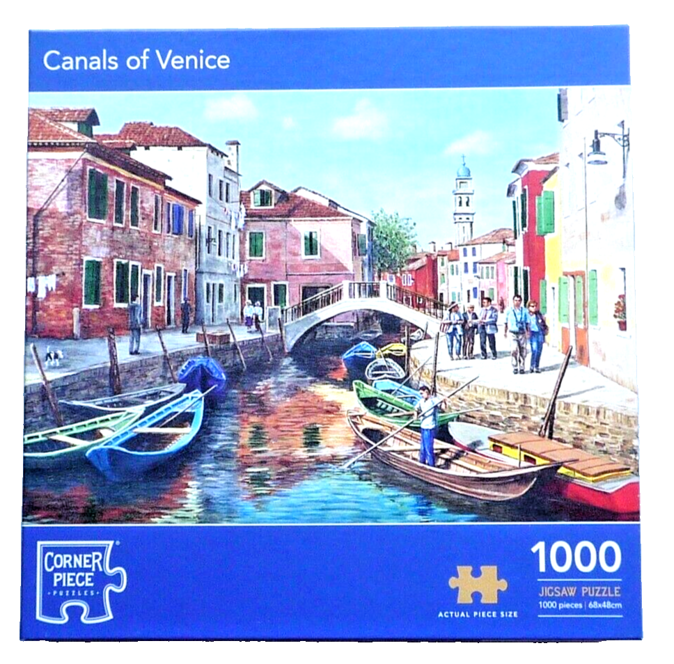 CORNER PIECE 1000 PIECE JIGSAW PUZZLE CANALS OF VENICE *FREE P&P* eBay