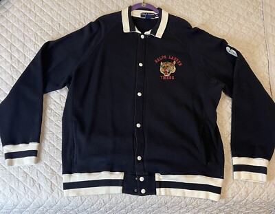 VNTG 90's Ralph Lauren Polo Sport 67' Varsity Tigers Cotton VNTG 90's Ralph Lauren Polo Sport 67' Varsity Tigers Cotton