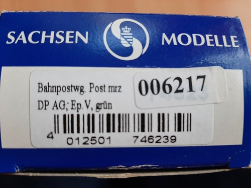 Sachsenmodelle 006217 Bahnpostwagen DB neu ovp AC | Zustand: Neu