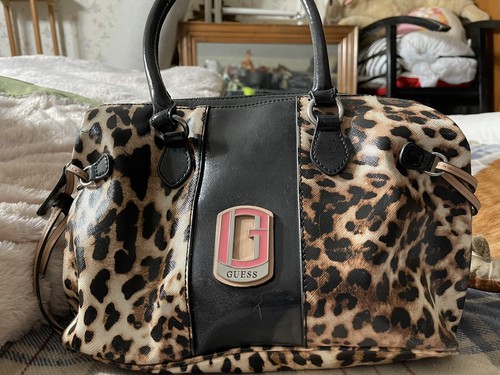 guess leopard print bag