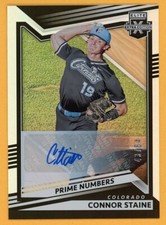 CONNOR STAINE 2022 Elite Extra Prime B Autograph Rookie Card AUTO SER # /64