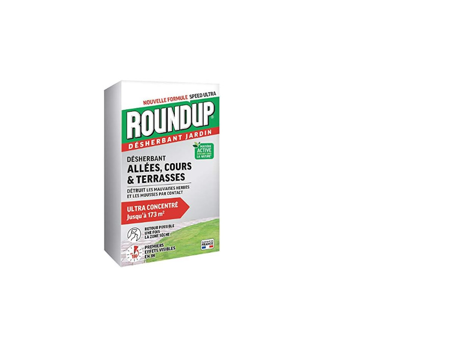 Désherbant R400ATN Roundup à action 2 en 1 rapide pour éliminer les herbes des allées