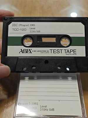 1PCS New ABEX Test Tape TCC-120 Level 315Hz 0dB