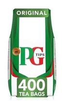 PG Tips Original Black Tea Bags Bulk 400 Plant Based Biodegradable Teabags 0.04 per strip
