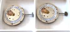 2 pieces Chronostop EB 8800 movement with flyback, small sec and date SwissMade