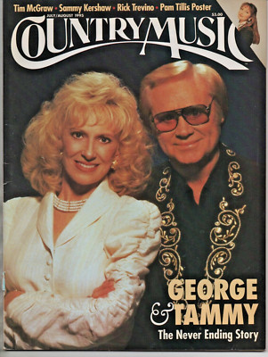 Country Music July/August 1995 George Jones Tammy Wynette CMSA Johnny Horton