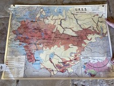 carte scolaire ancienne - URSS MDI 1965