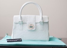 Tiffany & Co. Ostrich Bag Purse White LeatherHan