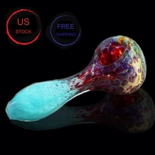 4 Inch Tobacco Smoking Glass Pipe Gorgeous Bowl Collectible Handmade Pipes
