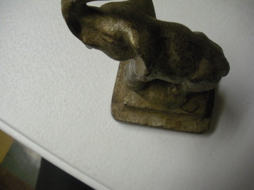 Statuina elefante vintage in ghisa 6"X4" - Foto 6 di 6
