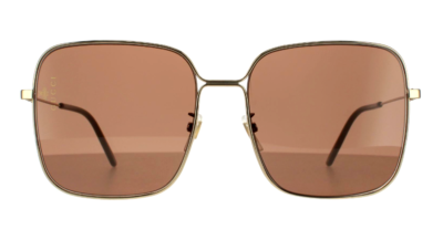 Gucci GG0443S-002 Women's Gold & Blue / Brown Tinted Sunglasses | eBay