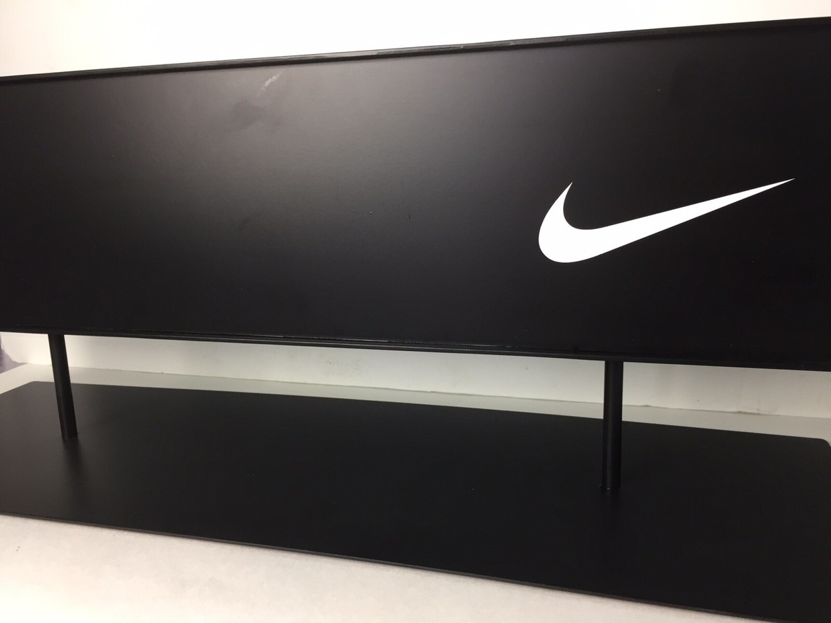 NIKE ディスプレイ看板 Vintage Nike Metal Store Display White with Orange Swoosh