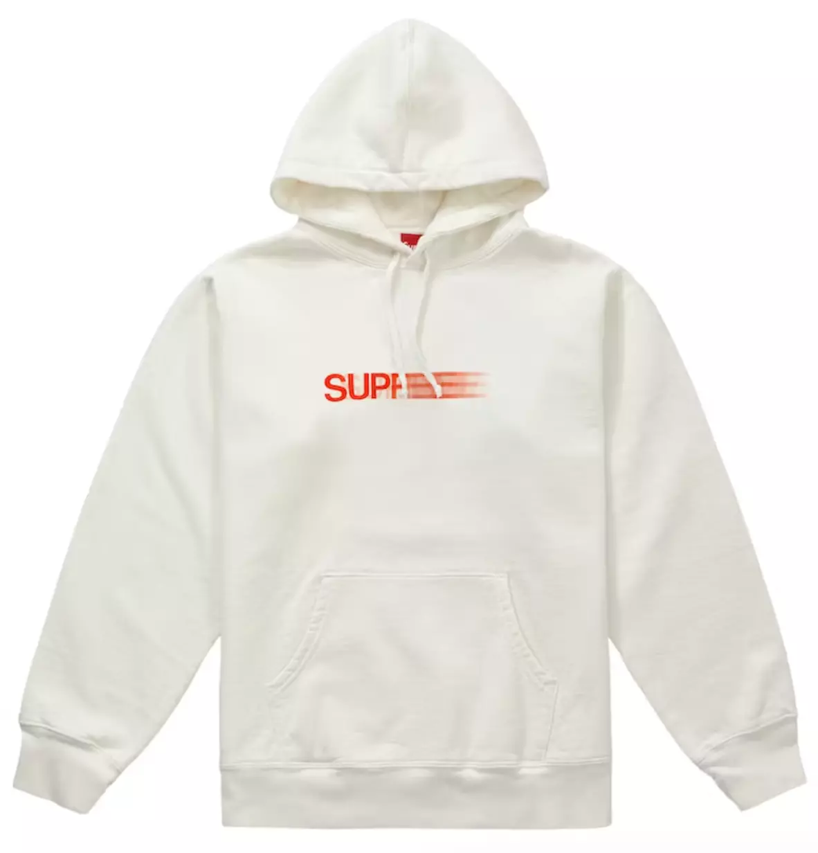 PULL À CAPUCHE LOGO SUPREME MOTION SWEAT SHIRT BLANC ROUGE XL (Boîte #4)