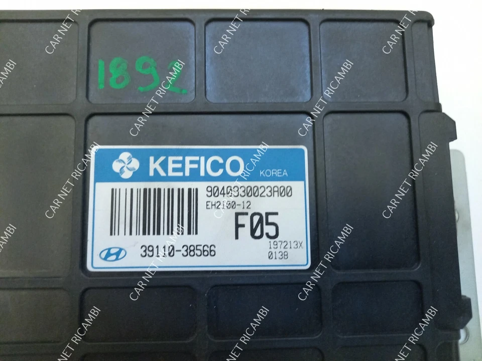 39110-38566 KEFICO 9040930023A00 F05 CENTRALINA MOTORE ECU HYUNDAI TRAJET 2.0 D - Immagine 3 di 4