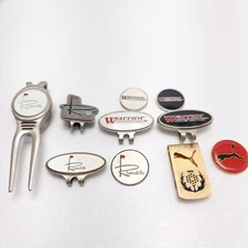 Lot of Magnetic Hat Clip Golf Ball Marker Tools Warrior Riverside