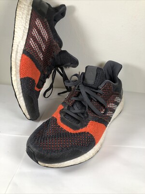 Adidas Ultraboost Mens Size 10 Gray Orange Running Shoes Ultra Boost YYA  606001