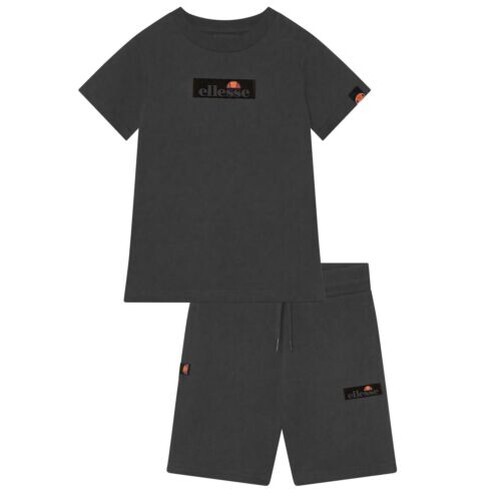 Ellesse Heritage Bravo Kleinkind Junior Kinder Kurz Und T-Shirt Satz Grau