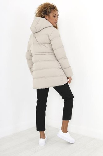 Brave Soul Womens Jacket Ladies Girls Padded Hooded Parka Winter Long Coat Size - Picture 8 of 9