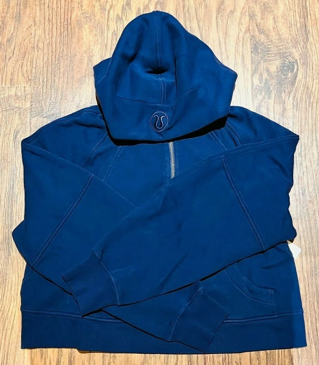 NEW Lululemon Scuba Oversized Half-Zip Hoodie Night Sea Size XS/S u0026amp; M/L  | eBay
