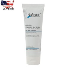 Calming Smoothing Facial Scrub, Deep Cleanser Exfoliating Face Cream - 4oz