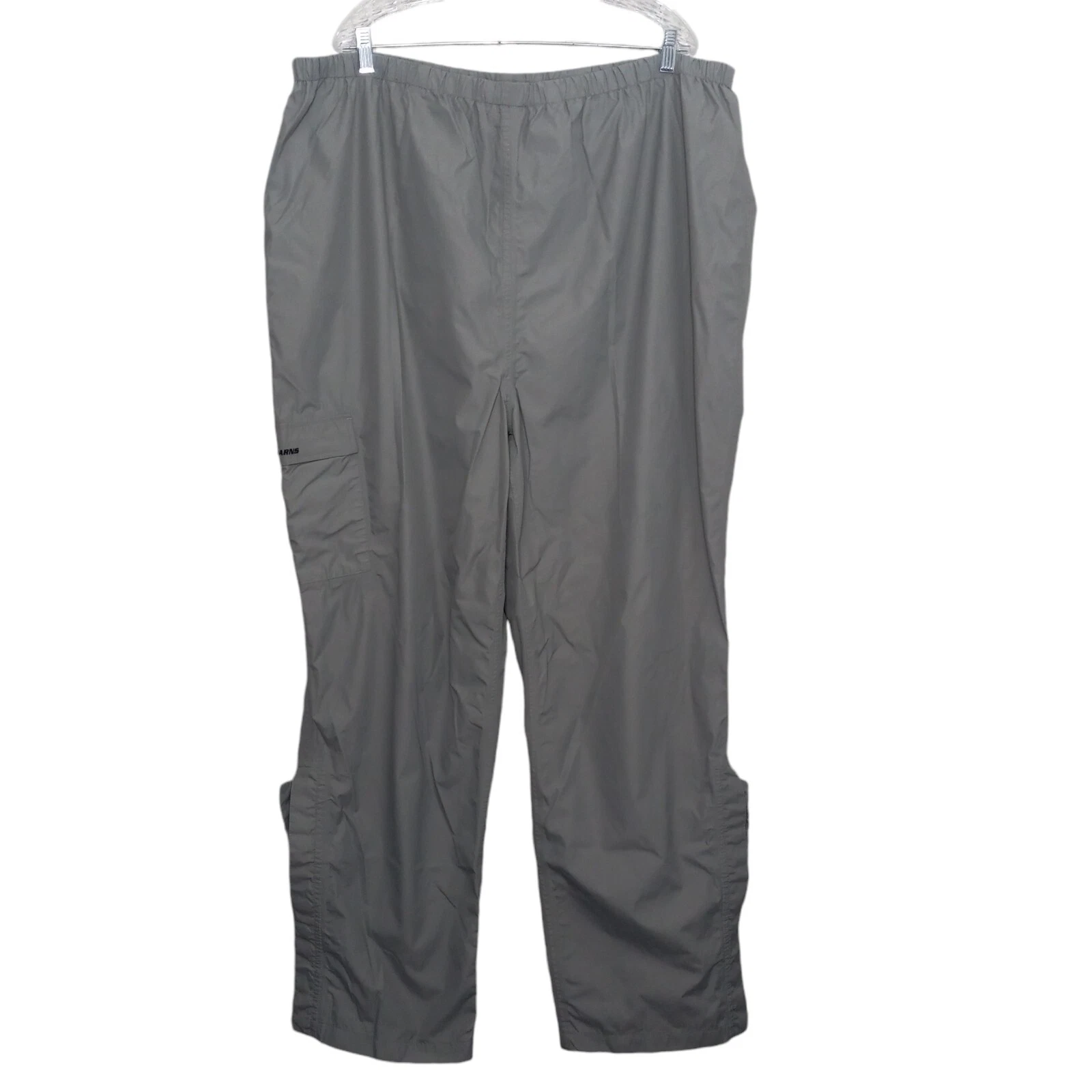 Stearns Dry Wear Rain Pants Mens 2XL Gray Mesh Lined Snap Legs Model 8741