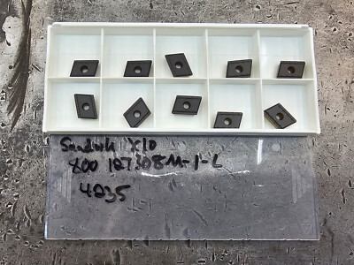 Qty 10 Sandvik 800 12T308 800-12T308M-I-L 4235 Grade Carbide Drill Inserts