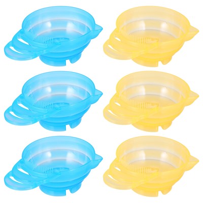  10 Pcs DIY Hair Color Bowl with Handle Highlighting Kit Dye Brush Baby