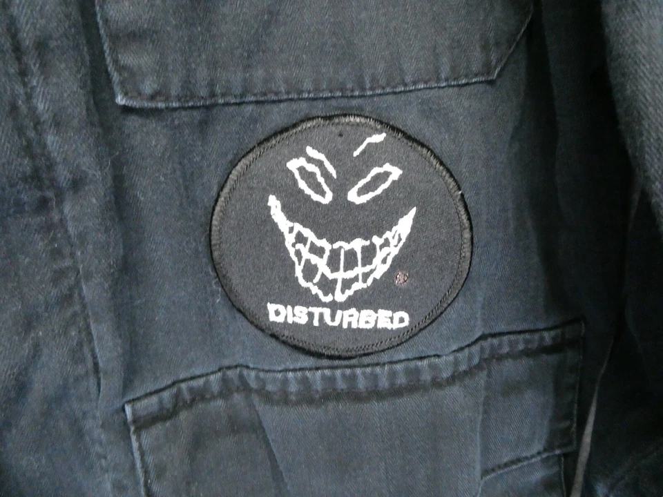 Chaqueta Shaun Blanca para Niños Talla L con Banda PERTURBADA Parche Raro Foto 4 de 4