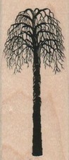 Tall Tree Bare 1 1/2 x 3 1/4" Rubber Stamp, Plants Stamp, Tree Stamp