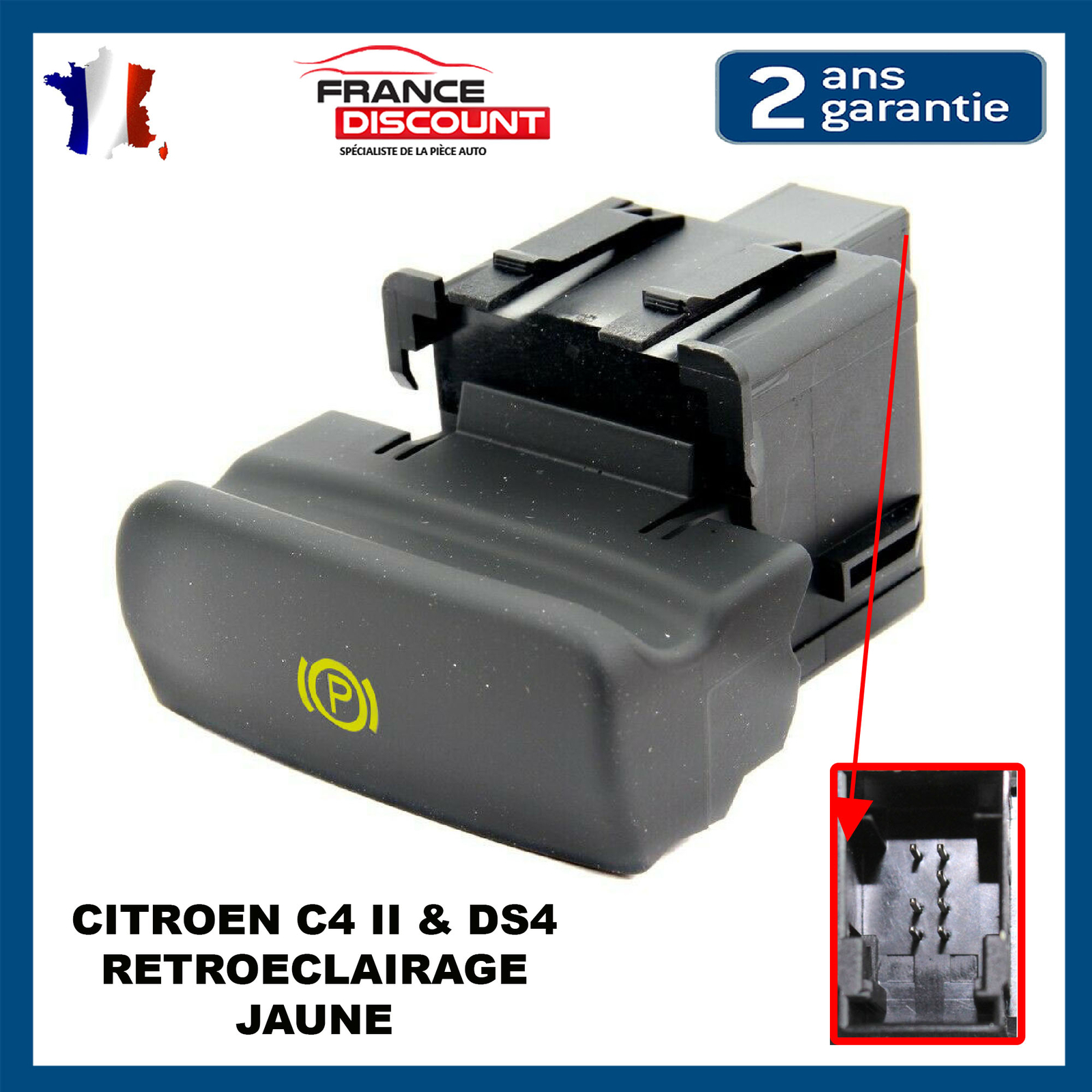 Bouton De Frein à Main électrique (commande) - Pour Peugeot 3008 I Et 5008 I - Réf. ST6021, Compatible 470706