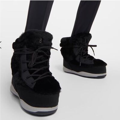 Bogner  Verbier 4  black suede and shearling ankle snow boots EU 40 US 10, NWT