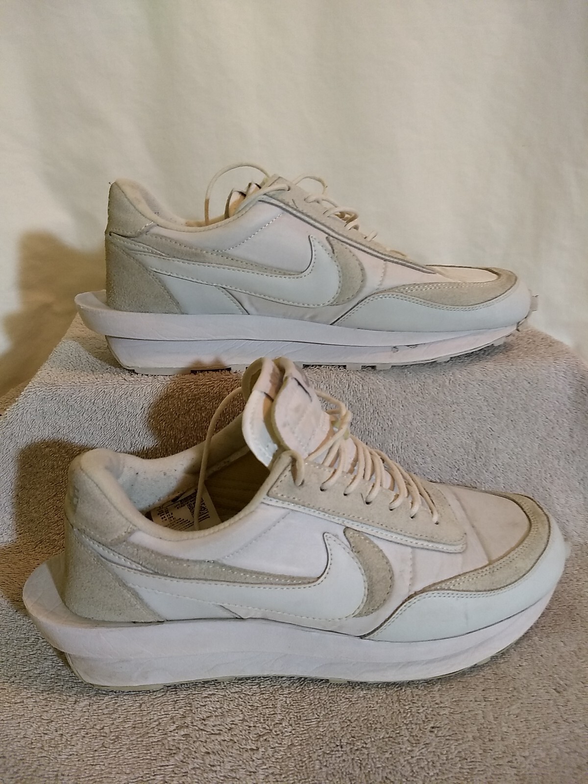 SACAI X NIKE NIKE UOMO SACAI X LDWAFFLE 'NYLON BIANCO' (BV0073 101) TAGLIA: 11 #MT32+1
