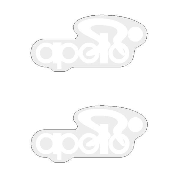 Apollo - CHAINSTAY white decals  - old school bmx