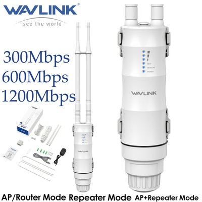 WAVLINK Outdoor WiFi Router Extender Access Point Internet Repeater 300/600/1200