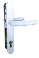Everest UPVC Door Handle 92mm PZ 210mm Screw Fixings Double Glazing White