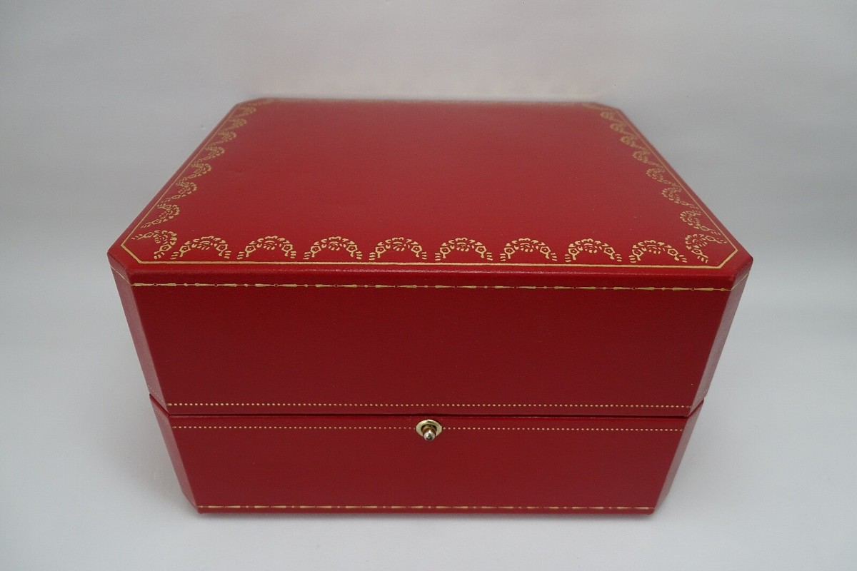 Cartier カルティエ 時計箱 　ボックス CO 1018 コマ付 Cartier CO 1018 Watch Box, Inner, Outer and Booklet, Vintage
