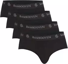 Men’s Bamboo Briefs with Pouch – 4-Pack Soft & Breathable Underwear