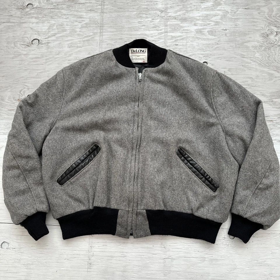 Vintage 90s MLB Delong Seattle Mariners Wool Baseball Jacket Sz 48 - USA made - Image 3 of 4