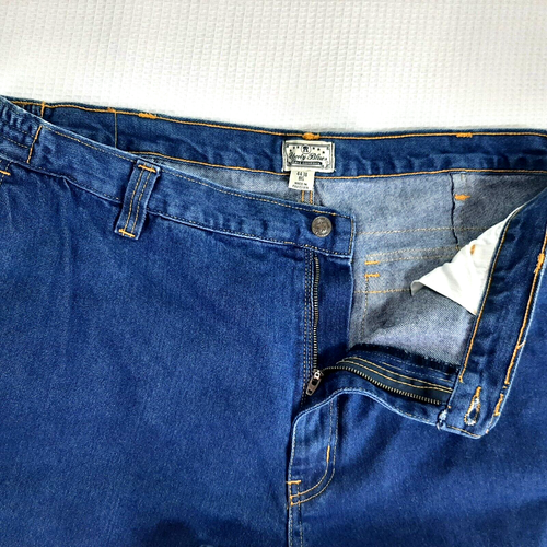 Y2K Liberty Blues Cargo Work Jeans Men's W 44 - 38 In 29" Big Tall Blue Cotton - Picture 6 of 15