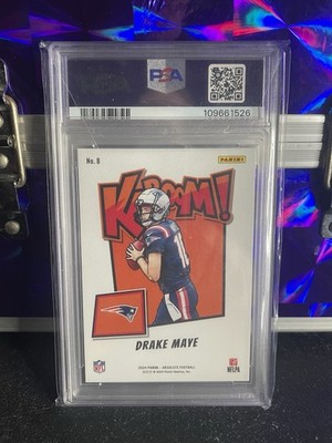 2024 Panini Absolute - Kaboom! Horizontal Drake Maye #8 (RC) for
