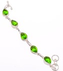 Peridot Gemstone 925 Sterling Silver Tennis Bracelet 7-7.99" Tb7790-55