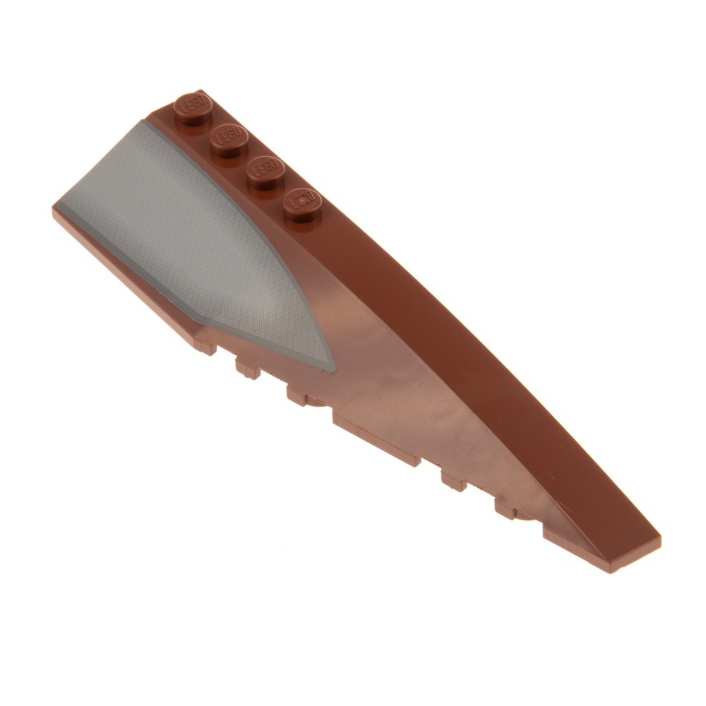 1x Lego Wedge Brick 12x3x1 Red Brown Right Roof Slope Star Wars 7752 42060pb25