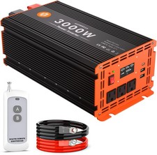 3000 Watt Power Inverter 12V DC to 110V/120V AC Converter Peak Power