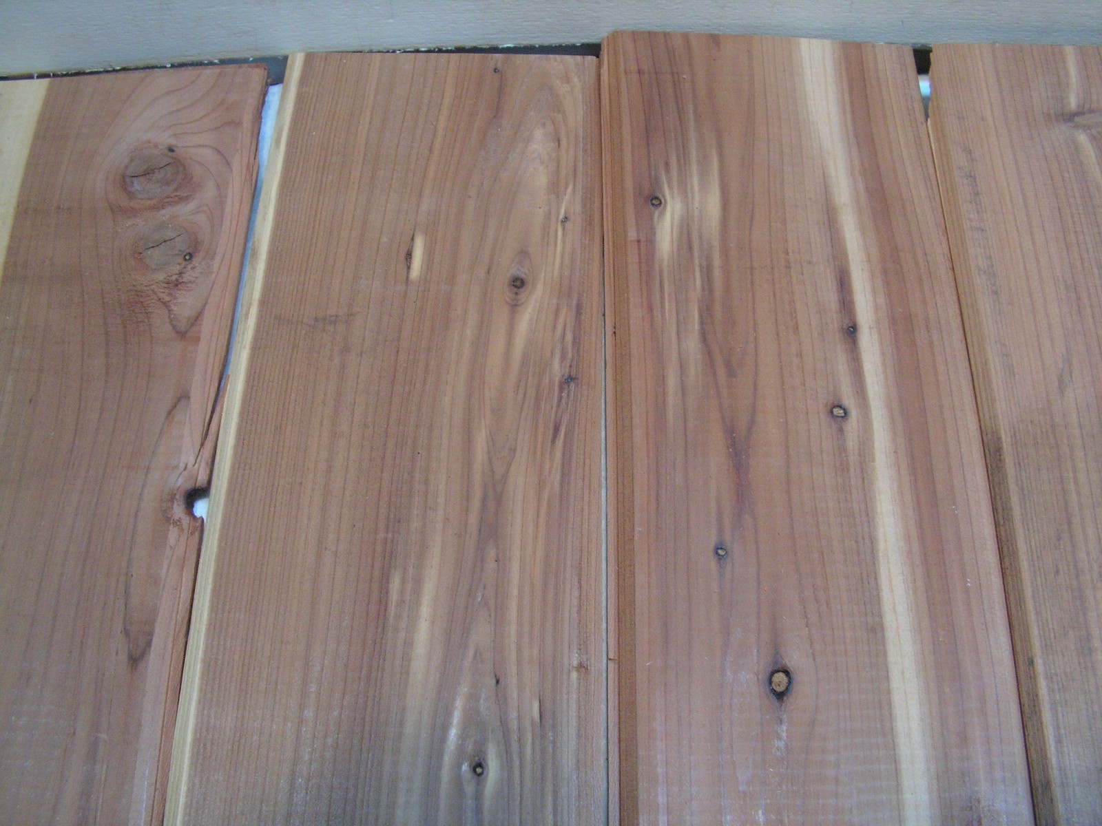 Cedar Closet Liner Planks Group of 24 Tongue And Groove Aromatic 16" x 3 1/2"+