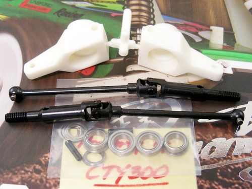 Team Associated RC10 Masami Stealth Universal Swing Shafts w Bearings & Knuckles - Picture 4 of 4