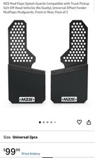 MZS Mud Flaps Splash Guards Compatible with Truck Pickup SUV Off-Road Vehicles