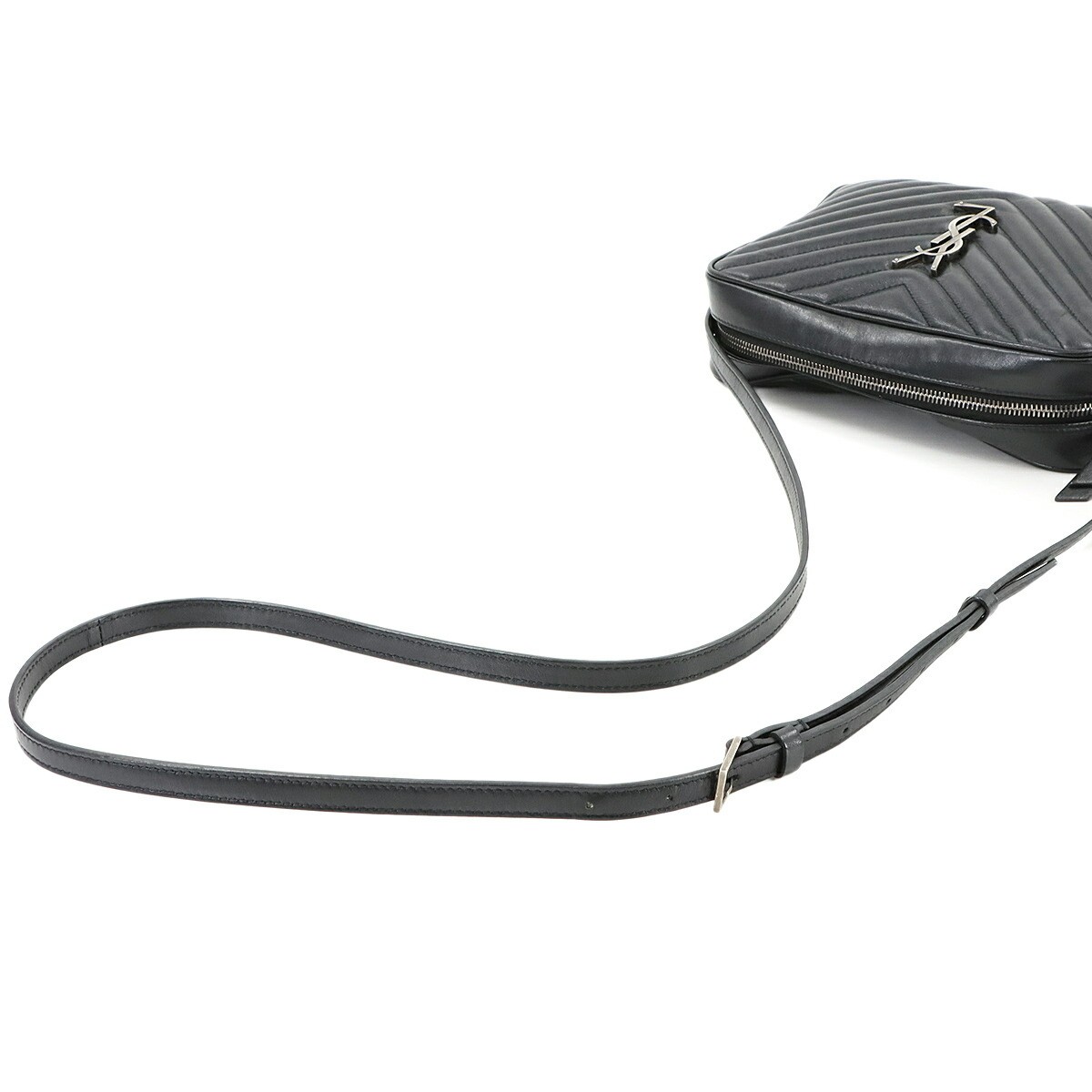 Borsa a tracolla SAINT LAURENT PARIS Lou per fotocamera in pelle nera 520534 ...